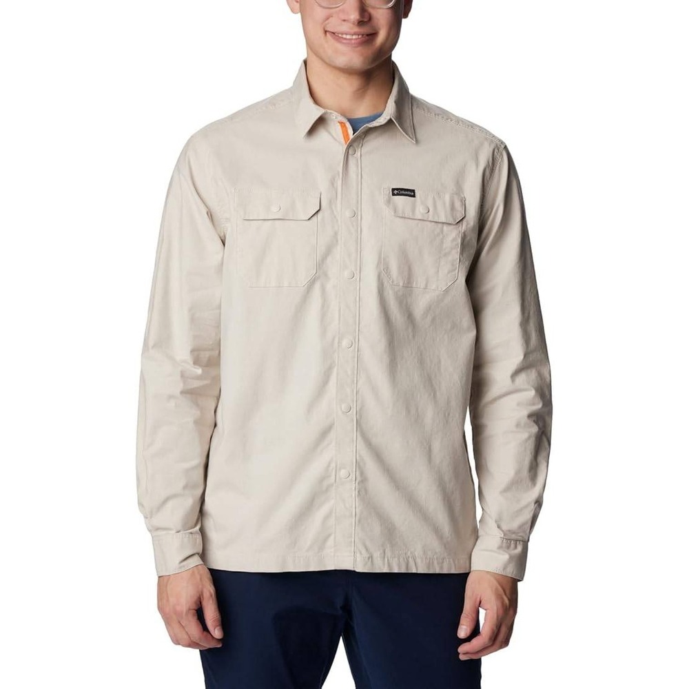 Columbia Men's Landroamer Lined Shirt Jacket Dark Stone 5X Big New